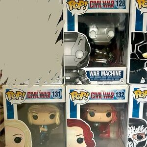 Funko Pop! Marvel Civil War Collection - War Machine and More